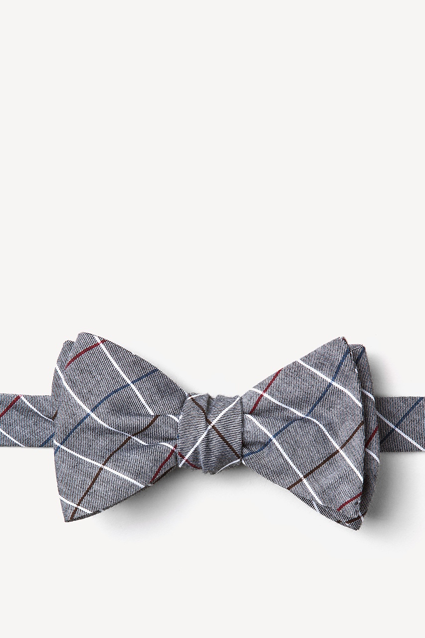 Seattle Charcoal Self-Tie Bow Tie Photo (0)