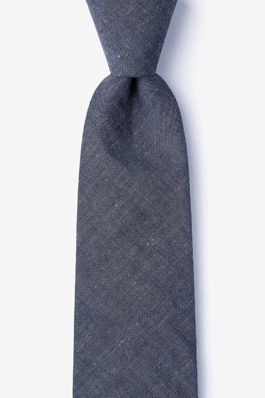 Teague Charcoal Extra Long Tie Photo (0)