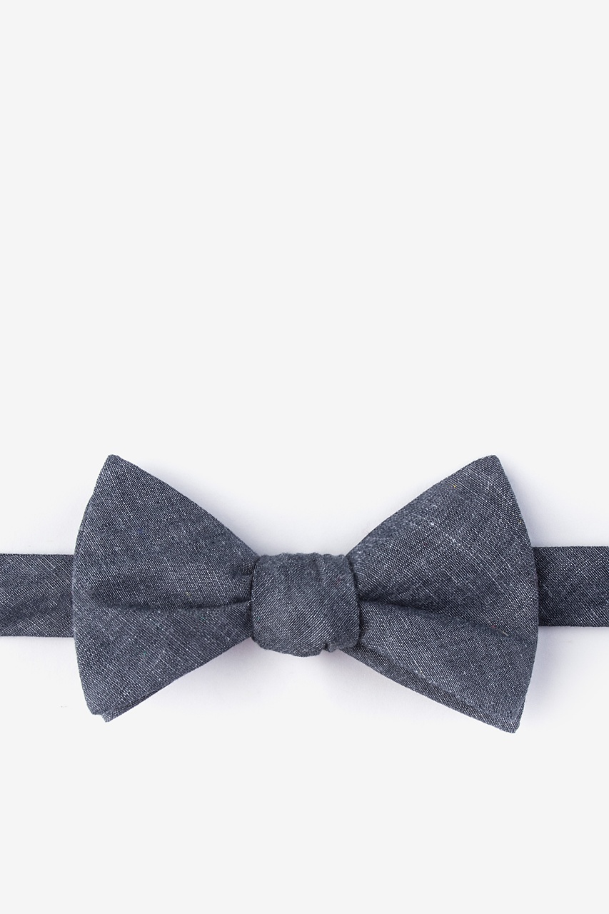 Teague Charcoal Self-Tie Bow Tie Photo (0)