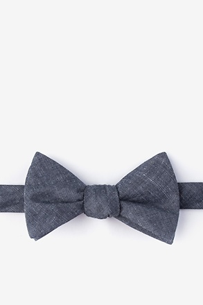 _Teague Charcoal Self-Tie Bow Tie_