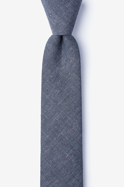 Charcoal Cotton Teague Skinny Tie | Ties.com
