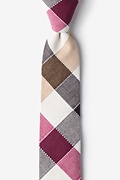 Thatcher Check Charcoal Skinny Tie Photo (0)