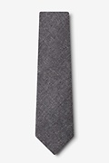 Tioga Charcoal Extra Long Tie Photo (1)
