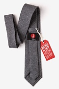 Tioga Charcoal Extra Long Tie Photo (2)