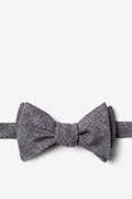 Tioga Charcoal Self-Tie Bow Tie Photo (0)
