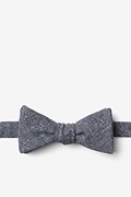 Tioga Charcoal Skinny Bow Tie Photo (0)