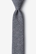 Tioga Charcoal Skinny Tie Photo (0)
