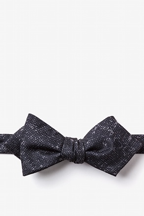 Wilsonville Charcoal Diamond Tip Bow Tie