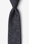 Yuma Charcoal Extra Long Tie Photo (0)