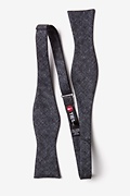 Yuma Charcoal Skinny Bow Tie Photo (1)