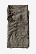 Charcoal Floral Crosses Scarf Photo (4)