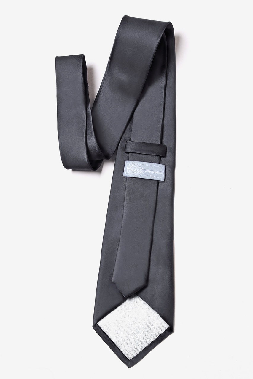 Charcoal Extra Long Tie Photo (2)