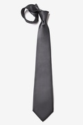Charcoal Extra Long Tie Photo (3)