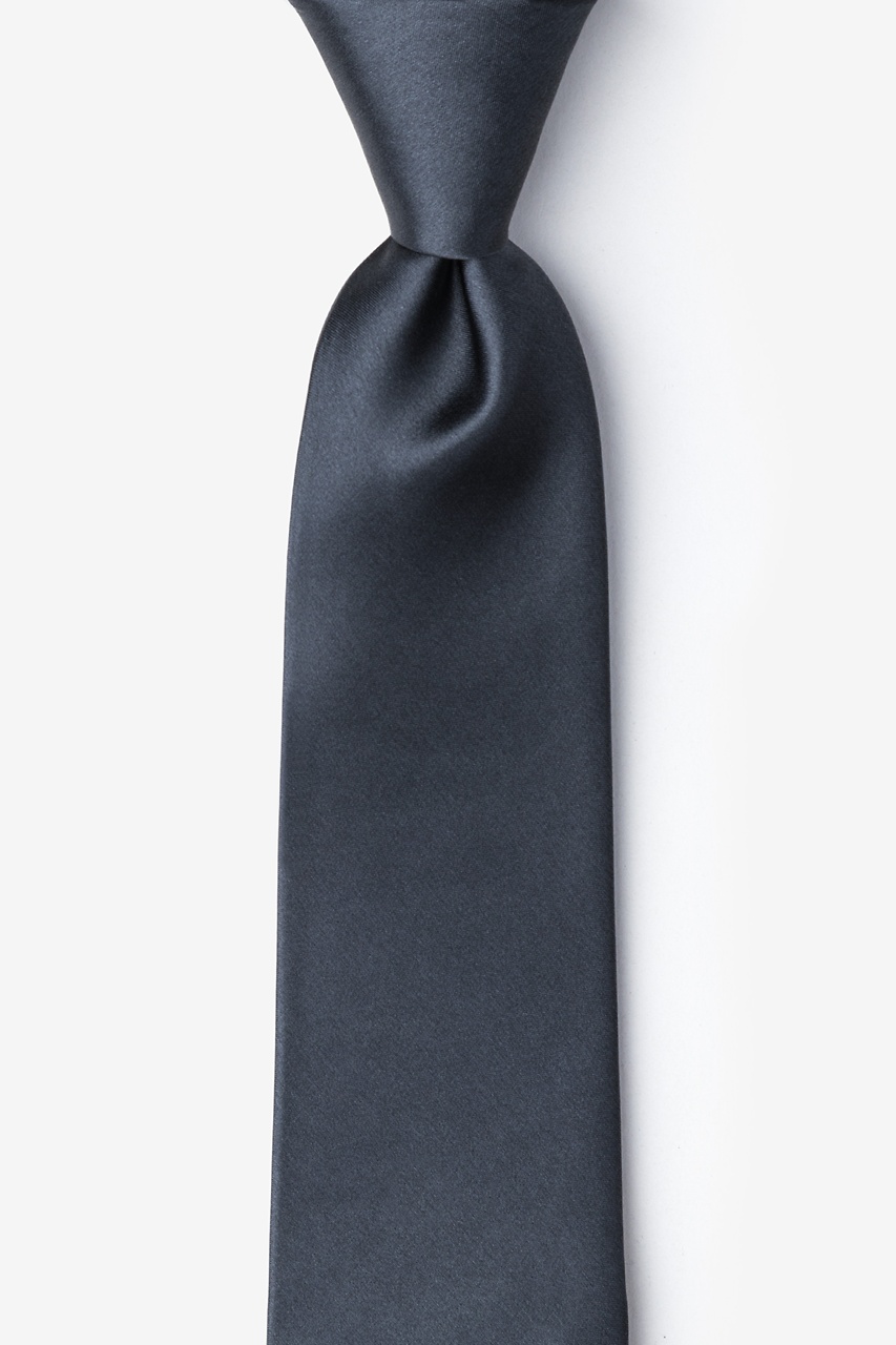 Charcoal Extra Long Tie Photo (0)