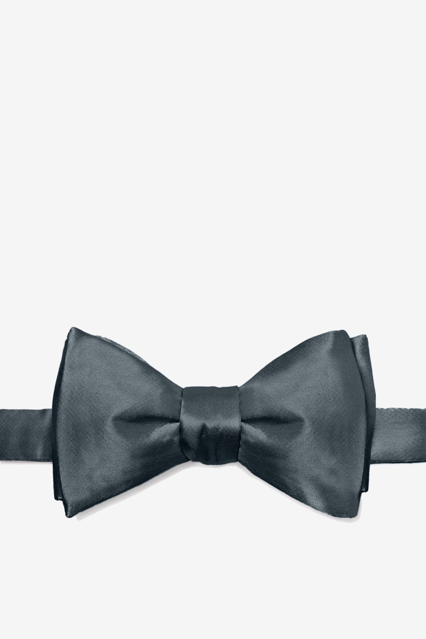 Charcoal Self-Tie Bow Tie Photo (0)