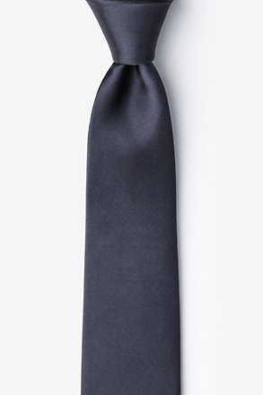 _Charcoal Tie For Boys_