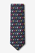 Guitar God Charcoal Extra Long Tie Photo (1)