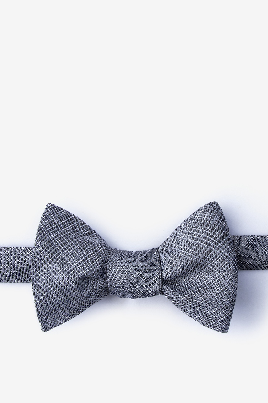 Java Charcoal Self-Tie Bow Tie Photo (0)