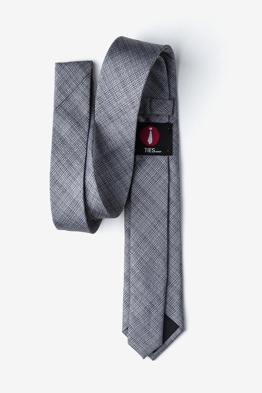 Charcoal Silk Java Skinny Tie | Ties.com