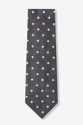 Polka Dot Charcoal Tie Photo (1)