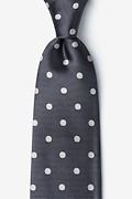 Polka Dot Charcoal Tie Photo (0)