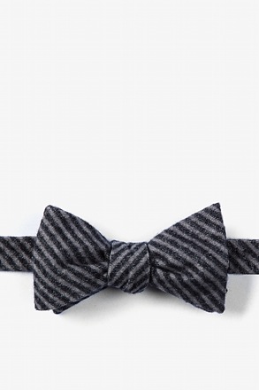 Briggs Charcoal Self-Tie Bow Tie