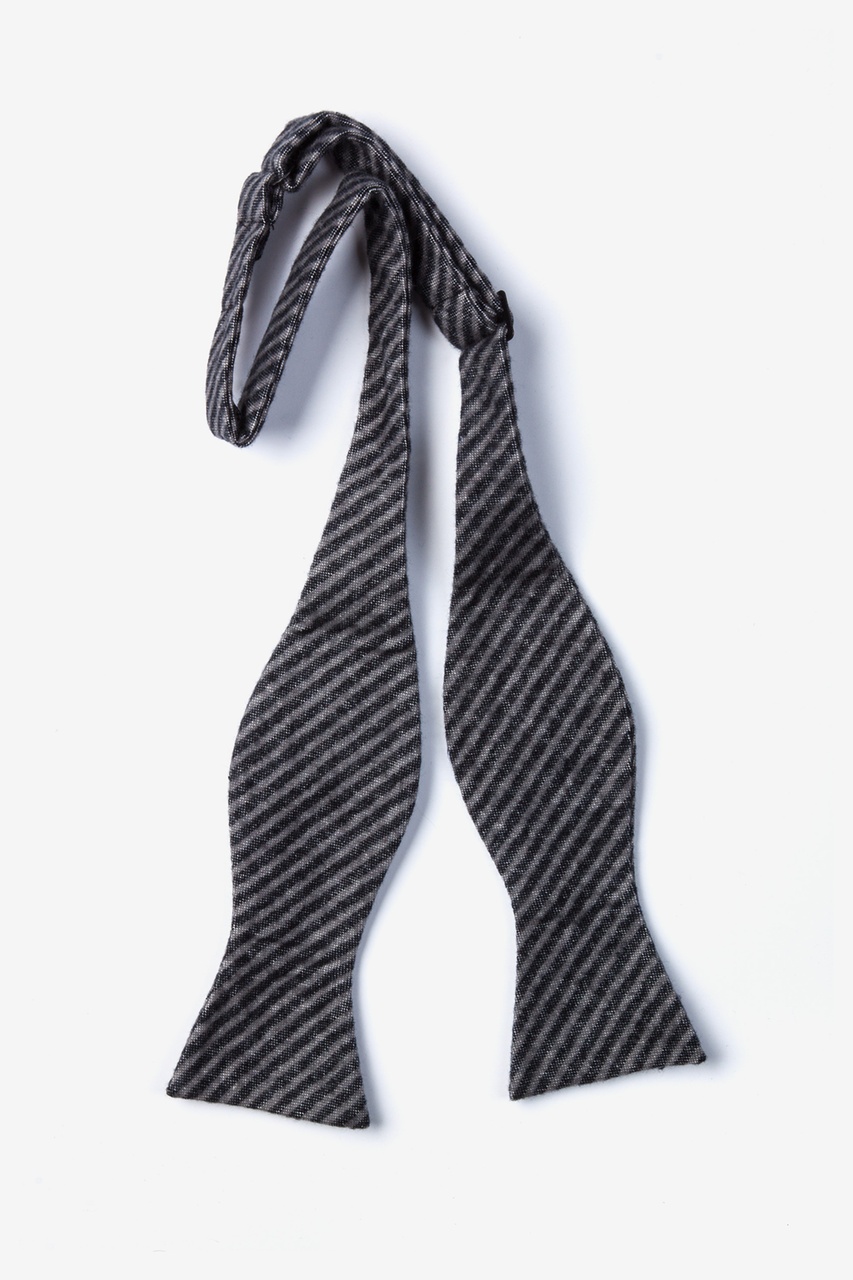 Briggs Charcoal Self-Tie Bow Tie Photo (1)
