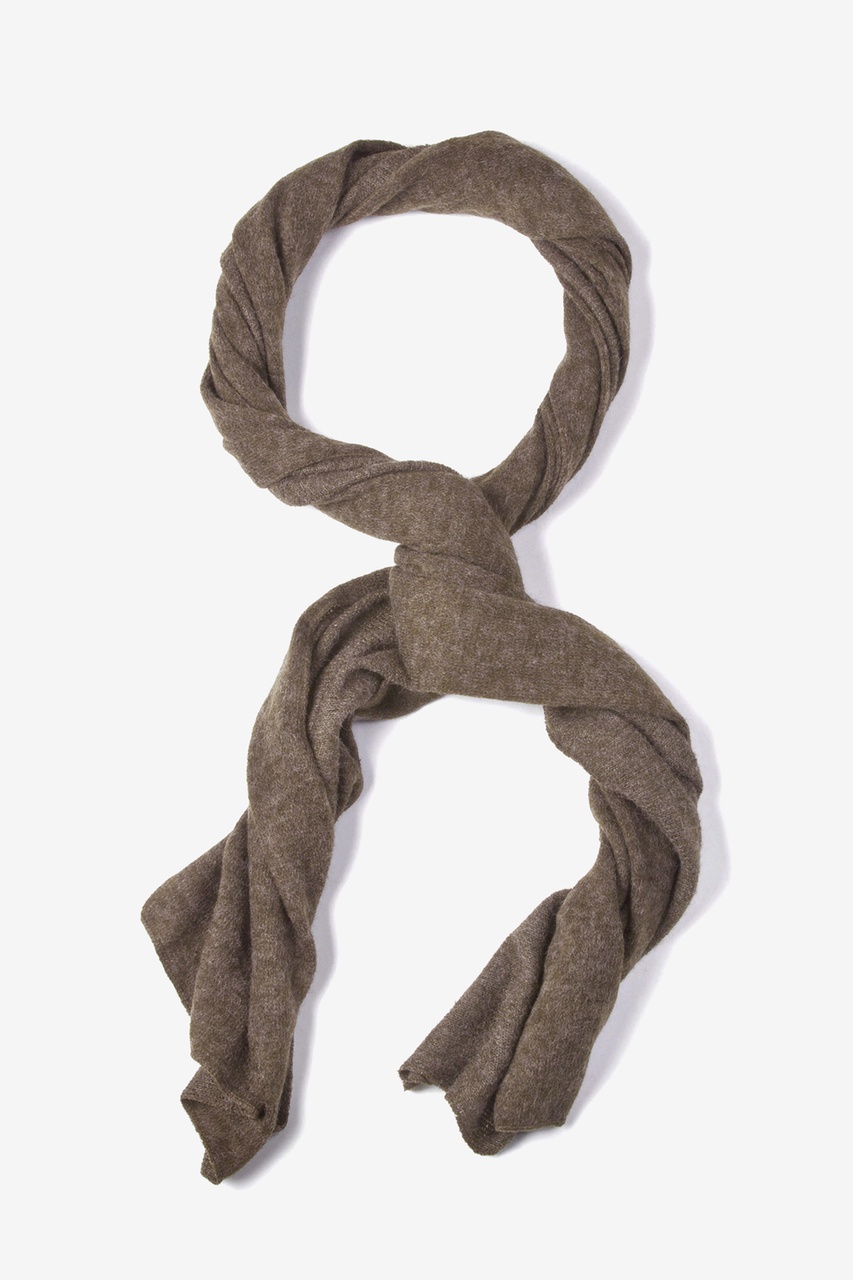 Mens Brown Heathered Scarf | Knit Scarves for Men | Scarves.com