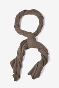 Mens Chocolate Brown Heathered Scarf Photo (3)