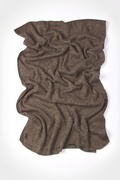 Mens Chocolate Brown Heathered Scarf Photo (5)