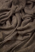 Mens Chocolate Brown Heathered Scarf Photo (2)