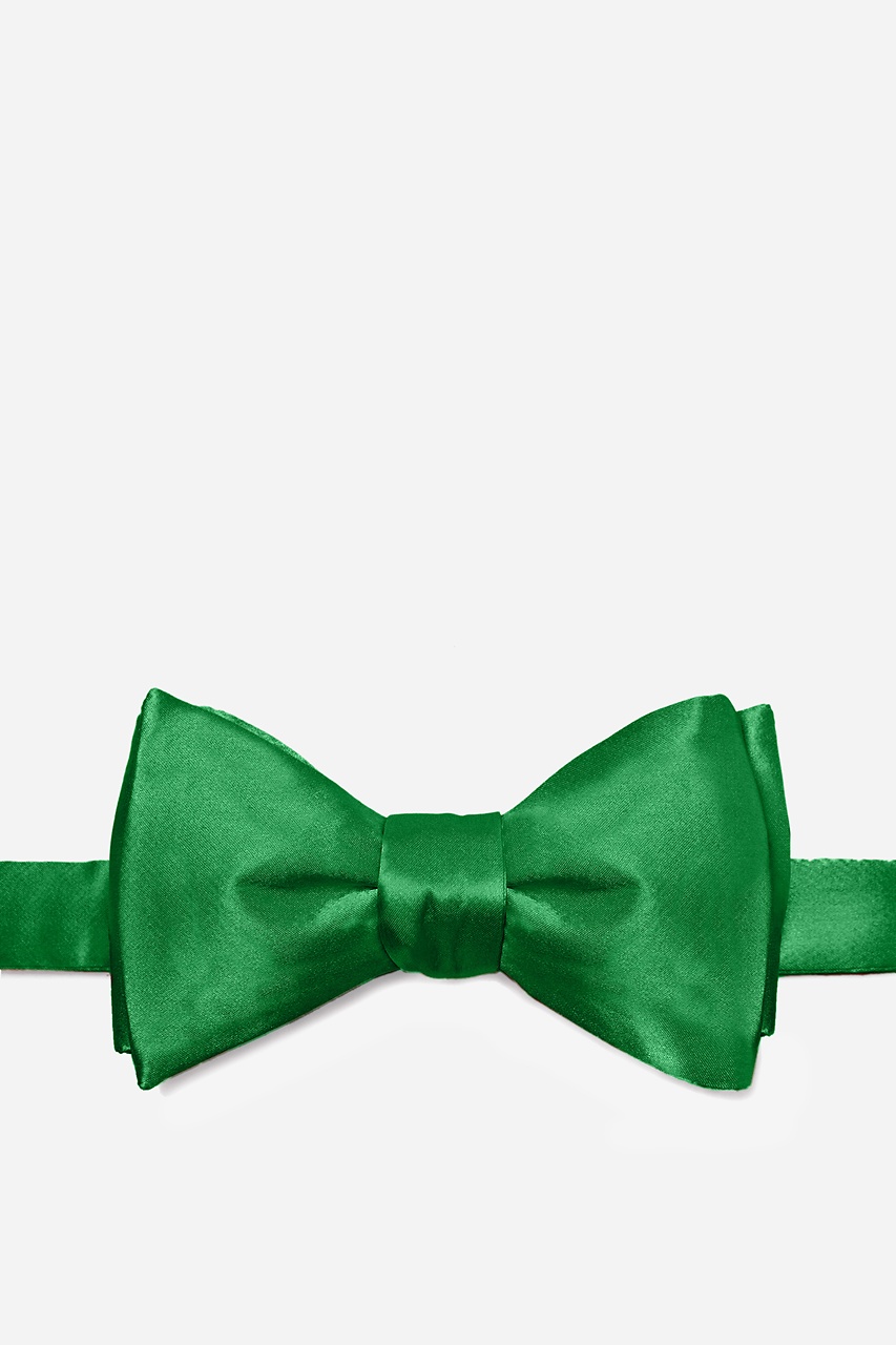 Christmas Green Self-Tie Bow Tie Photo (0)