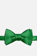 Christmas Green Self-Tie Bow Tie Photo (0)