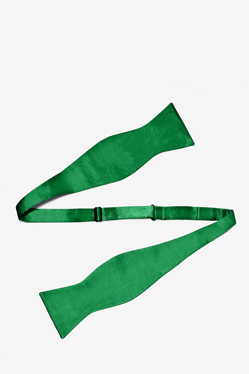 Christmas Green Self-Tie Bow Tie Photo (1)