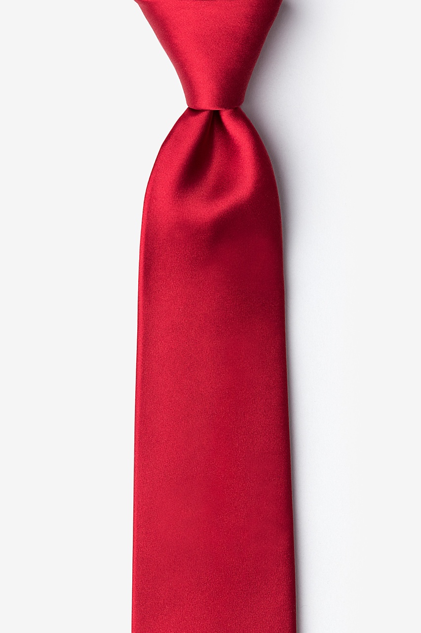 Christmas Red Silk Christmas Red Skinny Tie | Ties.com