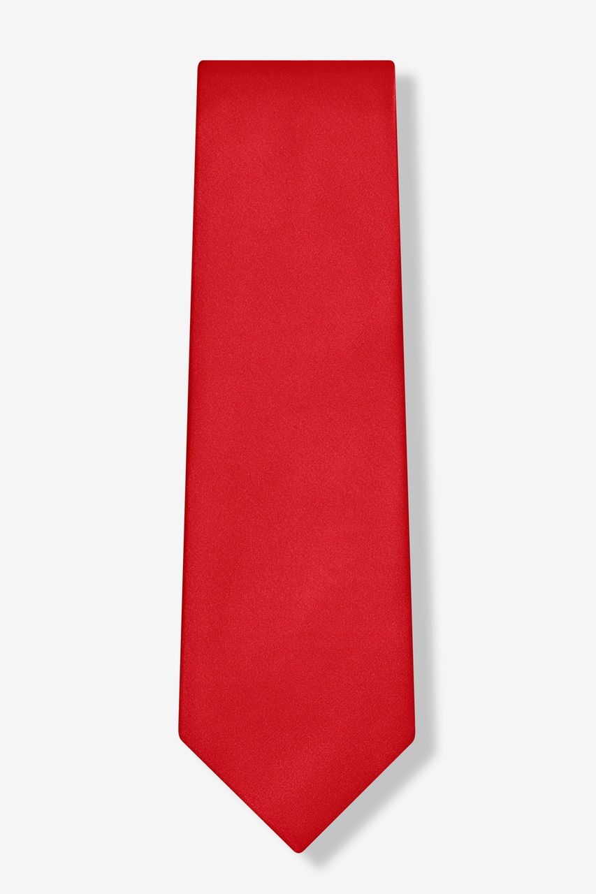 Christmas Red Extra Long Tie Photo (1)