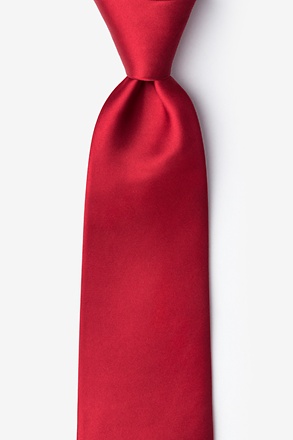 _Christmas Red Extra Long Tie_