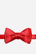 Christmas Red Self-Tie Bow Tie Photo (0)