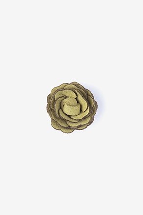 Mini Flower Citrine Lapel Pin