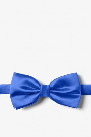 Classic Blue Pre-Tied Bow Tie