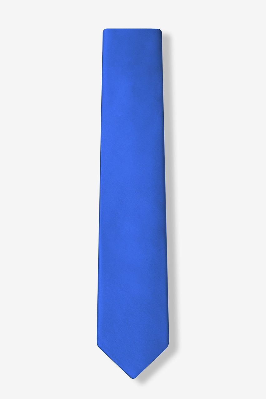 Classic Blue Skinny Tie Photo (1)