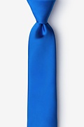 Classic Blue Skinny Tie Photo (0)