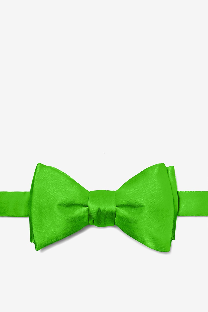 Classic Green Self-Tie Bow Tie Photo (0)