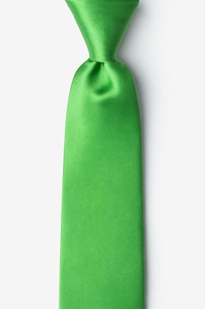 _Classic Green Tie For Boys_