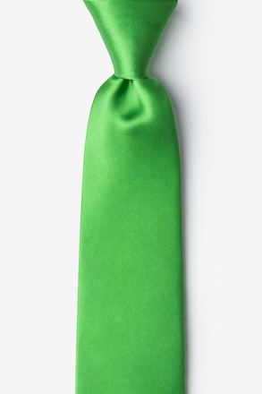 _Classic Green Tie For Boys_