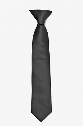 Coal Clip-on Tie For Boys