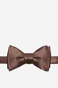 Cocoa Brown Self-Tie Bow Tie Photo (0)