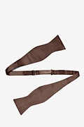 Cocoa Brown Self-Tie Bow Tie Photo (1)