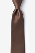 Cocoa Brown Tie For Boys Photo (0)