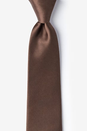 Cocoa Brown Tie For Boys